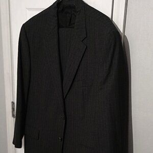 Lauren Men Dark Gray Pinstripe 2 Peice Suit   48R